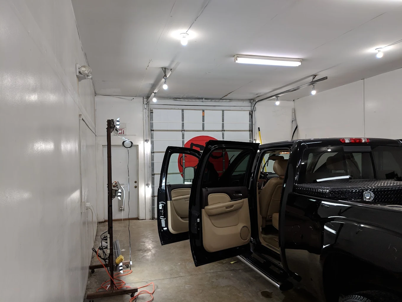 Clean detailed interior of a vehicle at the Evolution Detail shop